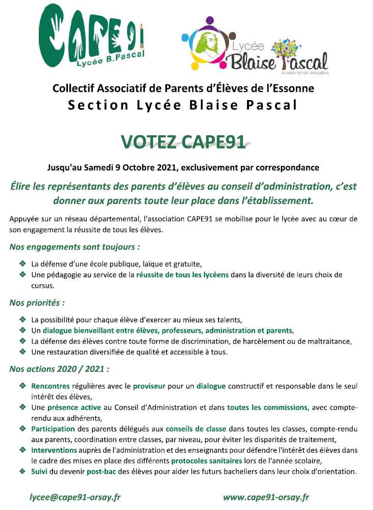 Association des Parents d'élèves du Collège Blaise Pascal de Mazingarbe